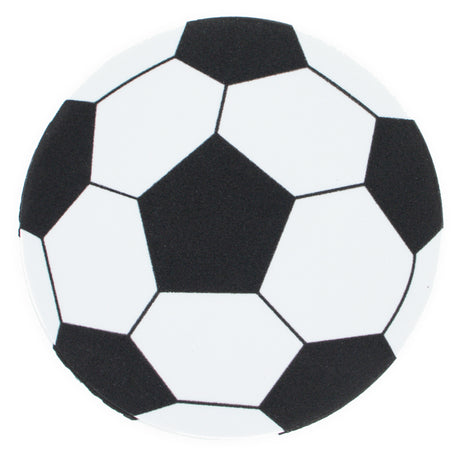 4.3-Inch DIY Foam Soccer Ball Craft Cutout in White color, Round shape