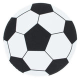 Styrofoam 4.3-Inch DIY Foam Soccer Ball Craft Cutout in White color Round