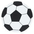 Foam Soccer Ball Craft Round Cutout Cutout Sports Party Decor or DIY Craft 4.3 Inches in White color Round