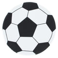 Foam Soccer Ball Craft Round Cutout  Sports Party Decor or DIY Craft 4.3 Inches in White color Round