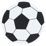Foam Soccer Ball Craft Round Cutout Cutout Sports Party Decor or DIY Craft 4.3 Inches in White color Round