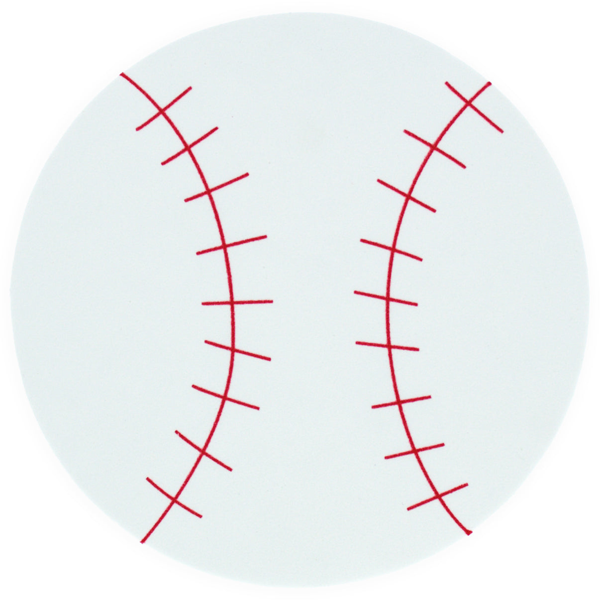 4.3-Inch DIY Foam Baseball Craft Cutouts in White color, Round shape
