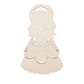 Unfinished Wooden Princess Shape Cutout DIY Craft 5.1 Inches in Beige color