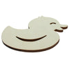 Unfinished Wooden Ducky Cutout DIY Craft 4.6 Inches in Beige color,  shape