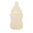 Unfinished Wooden Baby Bottle Cutout DIY Craft 5.4 Inches in Beige color