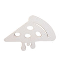 Unfinished Wooden Pizza Cutout DIY Craft 5.75 Inches in Beige color