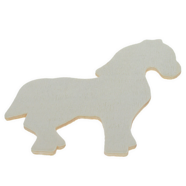 Unfinished Wooden Horse Cutout DIY Craft 3.8 Inches in Beige color,  shape