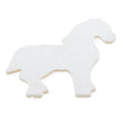 Unfinished Wooden Horse Cutout DIY Craft 3.8 Inches in Beige color,  shape