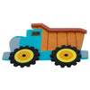 Wood Painted Wooden Dump Truck Cutout DIY Craft 4.6 Inches in Multi color