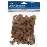 36 Pieces Cork Letters 1.75 Inches in  color