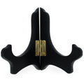 Folding Hinged Plastic Easel or Plate Holder Display Stand 4 Inches in Black color