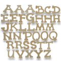 Set of 36 Miniature Unfinished Unpainted Wooden Blank Alphabet Letters 1.75 Inches in Beige color
