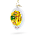 Gourmet Deviled Egg Glass Christmas Ornament in Yellow color Figurine