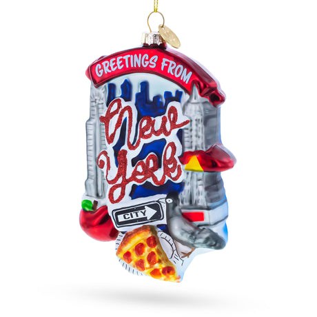 Buy Christmas Ornaments Travel North America USA New York NYC by BestPysanky Online Gift Ship