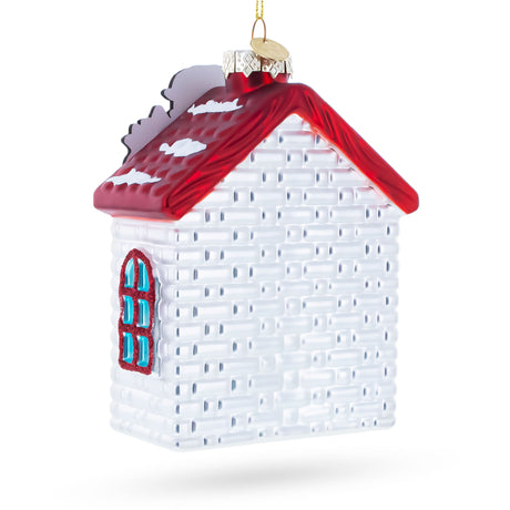 Santa’s Holiday Burger Stand Blown Glass Christmas OrnamentChina , dimensions in inches: 4.9 x 2 x 3.5