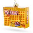 Waffles Frozen Package Blown Glass Christmas Ornament in Multi color Figurine