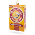 Honey Flakes Granola Cereal Glass Christmas Ornament in Yellow color Figurine