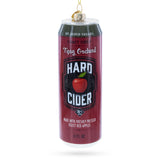 Hard Apple Cider Can Blown Glass Christmas Ornament in Multi color Figurine