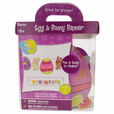 Paper, Felt & Foam Egg and Bunny Banner DIY Craft Kit in Multi color,  shape