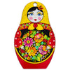 Wood Matryoshka Doll Decorative Wooden Cutting Board in Red color