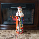 Santa Delivering Christmas Gifts Hand Carved Solid Wood Santa 11 Inches