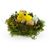 Speckled Egg Surprise: Nestled Chick Amidst Colorful Treasures in Multi color,  shape