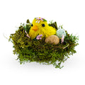 Nestled Chick Amidst Colorful Treasures Tabletop Figurine 3.3 Inches Tall in Multi color