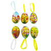 Chirpy Easter: Set of 6 Chicks Easter Egg Ornaments ,dimensions in inches: 2.2 x 1.5 x 1.5