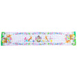 Whimsical Bunny and Colorful Eggs Easter Table Runner in Multi color