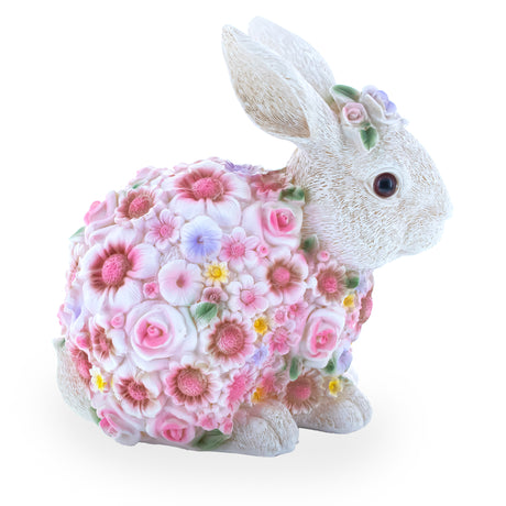 Shop Floral Bunny Figurine – Elegant Spring & Easter Decor with Pastel Flowers 7.1 Inches. Buy Easter Figurines Bunnies Multi   for Sale by Online Gift Shop BestPysanky Easter Bunny figurine decoration