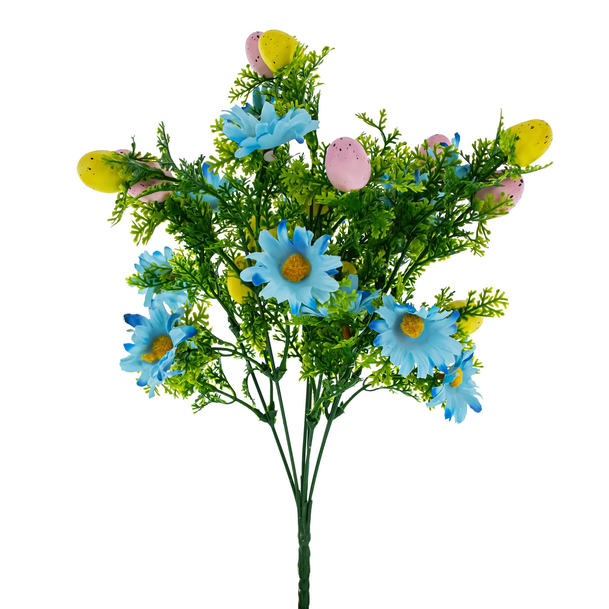 BestPysanky online gift shop sells spring floral pick artificial bouquet seasonal arrangement pastel eggs home accent festive centerpiece table decor faux flowers holiday styling cheerful display