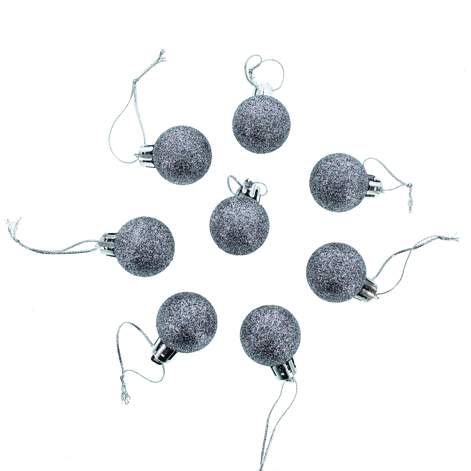 Set of 44 Multicolored Plastic Mini Ball Christmas Ornaments