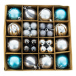 Plastic Vibrant Set of 44-Piece Multicolored Ball Christmas Ornaments in Multi color Round