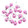 Elegante juego de adornos navideños de bolas rosas de 40 piezas