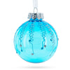 Turquoise Delight: Set of 12 Plastic Ball Christmas Ornaments ,dimensions in inches: 3.9 x 3.1 x 3.1