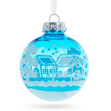 Turquoise Delight: Set of 12 Plastic Ball Christmas Ornaments