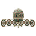 1912 Napoleonic Royal Imperial Easter Egg in Green color Oval