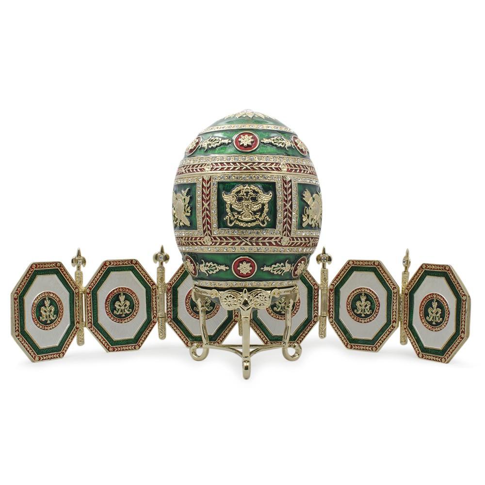 1912 Napoleonic Royal Imperial Easter Egg in Green color Oval