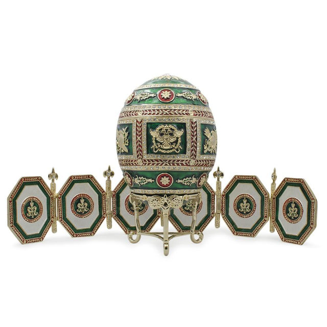 1912 Napoleonic Royal Imperial Easter Egg in Green color Oval