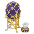 1906 The Swan Royal Imperial Easter Egg in Purple color, Oval shape