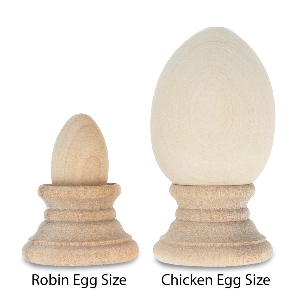 Set of 3 Unfinished Wooden Robin Eggs 1.31 InchesUnited States , dimensions in inches: 1.4 x 1.4 x