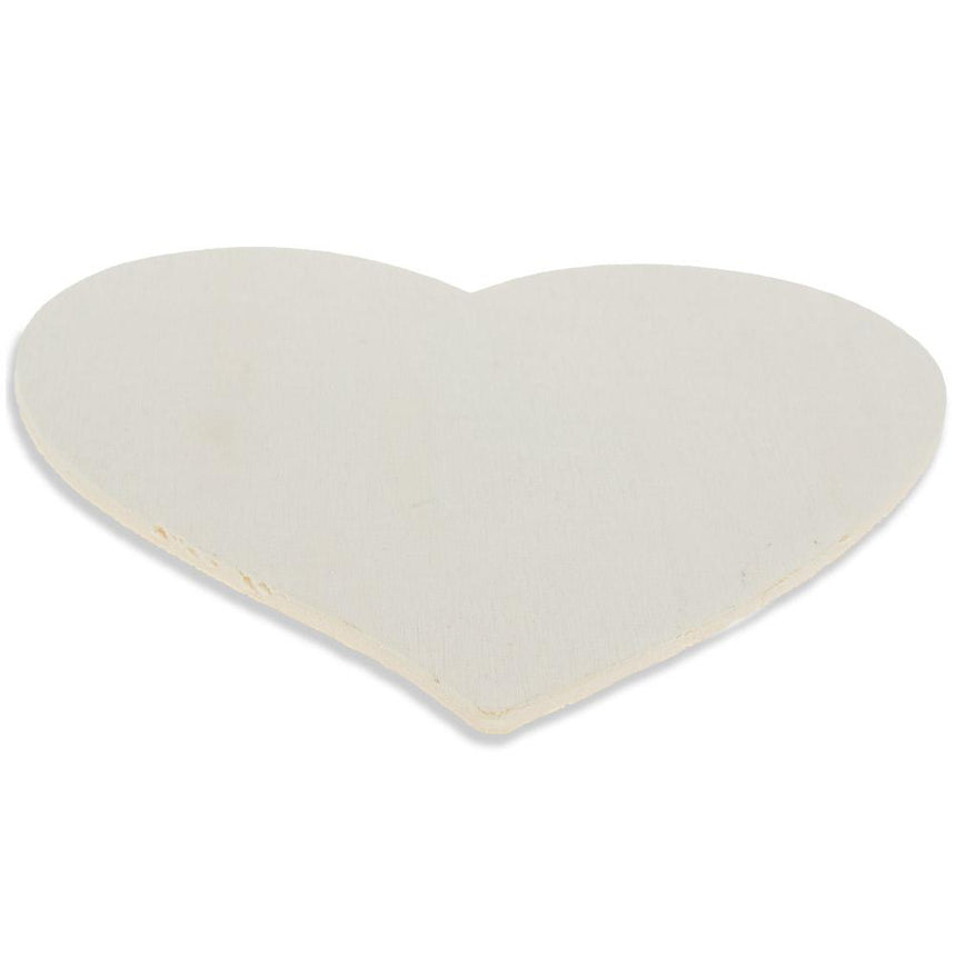 4.75-Inch Unfinished Wooden Heart Cutouts for DIY Crafts: Set of 3 , dimensions in inches: 4.66 x 4.63 x 0.36