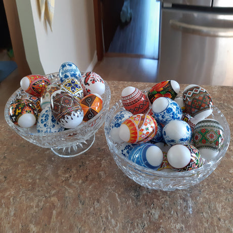 7 Mandala, Mosaic & Baroque Floral Patterns Ukrainian Easter Egg Decorating Wraps Heat Shrink SleevesUkraine , dimensions in inches: 14 x 2.85 x 0.001