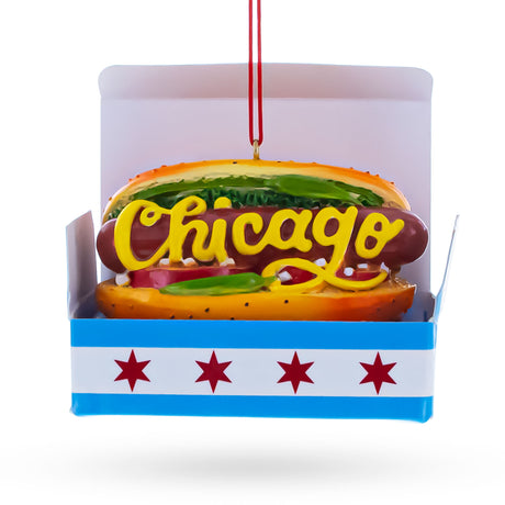 Buy Christmas Ornaments Travel North America USA Illinois Chicago by BestPysanky Online Gift Ship