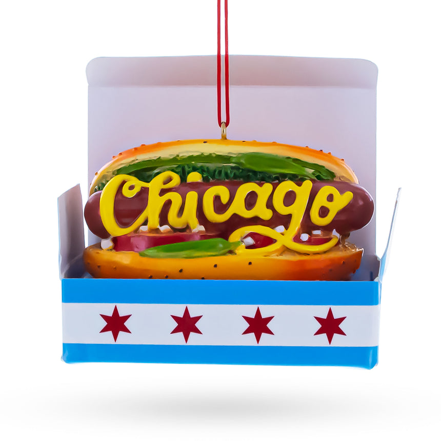 Buy Christmas Ornaments Travel North America USA Illinois Chicago by BestPysanky Online Gift Ship