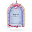 Mommy to Be Baby Blessings Photo Frame Resin Christmas Ornament in Multi color Figurine