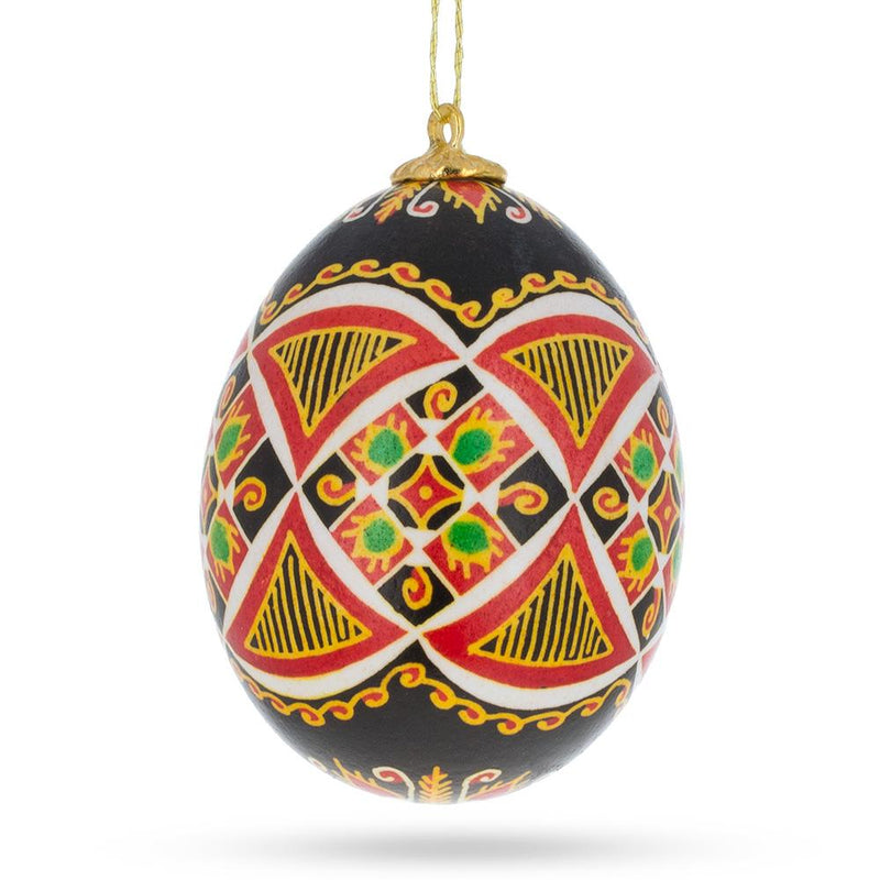 Authentic Blown Real Eggshell Ukrainian Easter Egg Pysanka Ornament by BestPysanky