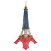 Paris Eiffel Tower Model Kit - Wooden Laser-Cut 3D Puzzle (94 Pcs) in Multi color,  shape