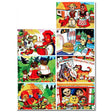 7 Ukrainian Folk Tales Easter Egg Decorating Wraps Heat Shrink Sleeves in Red color Rectangular