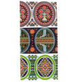 3 Folk Art with Tree of Life, Birds & Geometric Motifs Ukrainian Easter Egg Decorating Wraps Heat Shrink Sleeves in Multi color Rectangular